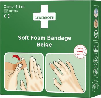 Soft Foam Bandage Beige 3cmx4,5m Cederroth