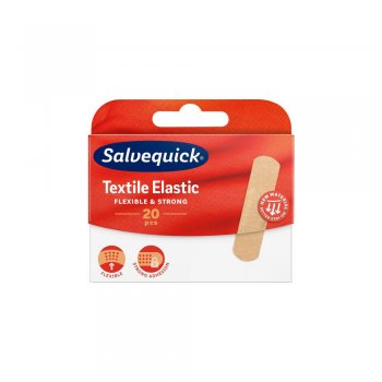 Plåster Salvequick Textil Medium 20st