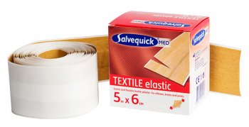 Salvequick Textil plåster 5m 6cm