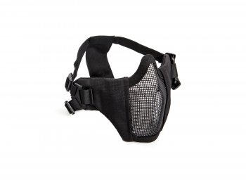 Steel Half Face Mask Black