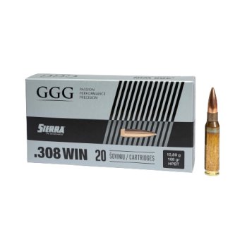 GGG Ammo .308 Win 168gr HPBT Sierra Matchking 20/Box