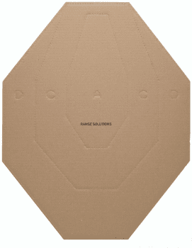 IPSC Range Solution Cardboard Shield Brown 1pc