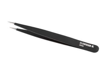 Clawgear Point Tip Tweezers 11.5cm Black