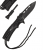 Miltec BLACK ONE-HAND KNIFE PARACORD W.FIRE STARTER