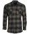 Black/OD Flannel Shirt Light S