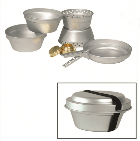 Miltec Alu. Cook-Set (2 Cook Pots,Pan,Burner)