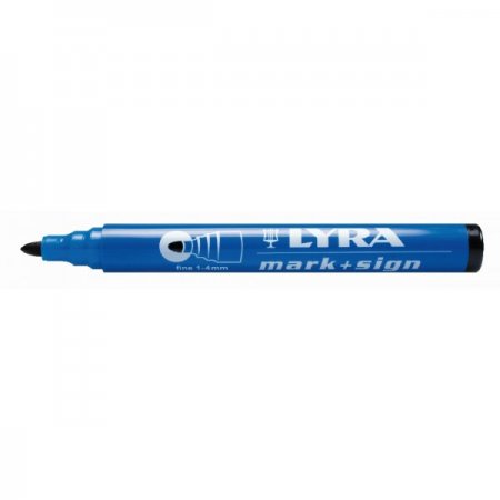 Märkpenna permanent svart 1-4 mm Lyra