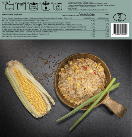 Tactical Foodpack Buckwheat Pot And Turkey