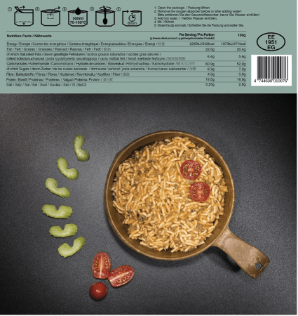 Tactical Foodpack Beef Spaghetti Bolognese