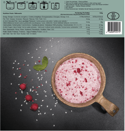 Tactical Foodpack Rice Pudding And Berries