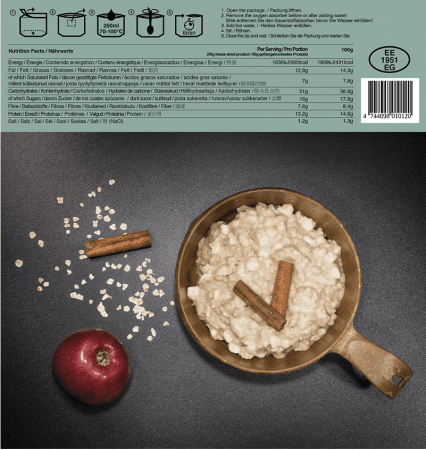 Tactical Foodpack Oatmeal And Apples