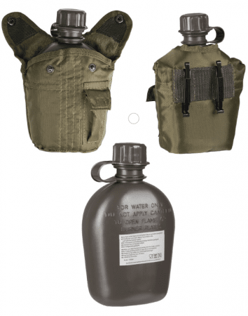 Miltec OD US Style 1 Liter Plastic Canteen With Cover