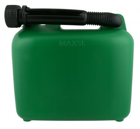 Bensindunk plast grön 5 liter