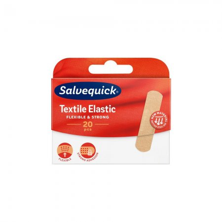 Plåster Salvequick Textil Medium 20st