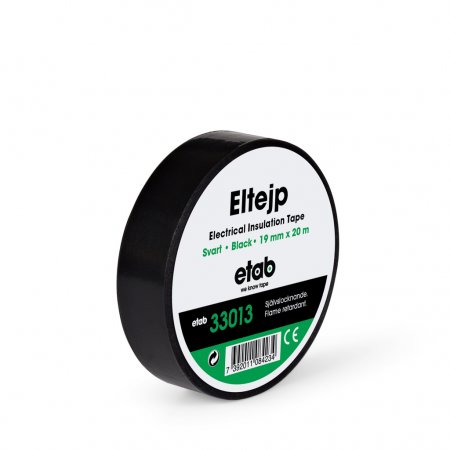 Eltejp svart 19 mm