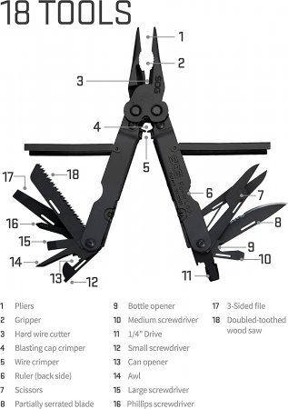 SOG Knives PowerLock EOD Black