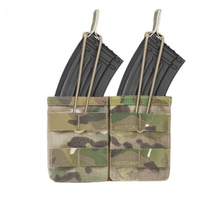 Warrior Double Open Mag Pouch AK 7.62mm Multicam