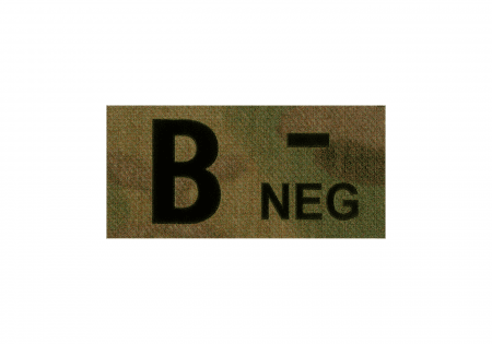 Clawgear B Neg IR Patch Multicam