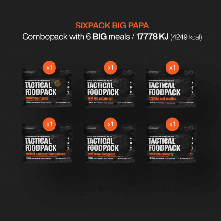 Tactical Foodpack Six Pack Big Papa