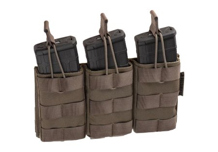 Clawgear 5.56mm Open Triple Mag Pouch Core Ranger Green