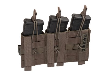 Clawgear 5.56mm Open Triple Mag Pouch Core Ranger Green