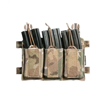 Spiritus MOLLE Triple Elastic Mag Pouch 5.56 Ranger Green