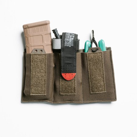 Spiritus MOLLE Triple Elastic Mag Pouch 5.56 Ranger Green
