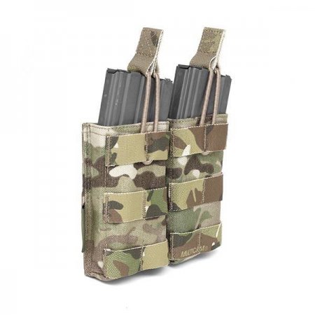 Warrior Double Open Mag Pouch M4 5.56mm Multicam