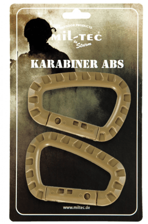 Miltec Carabiners ABS Coyote