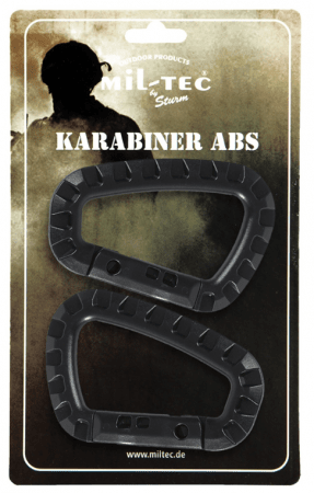 Miltec Carabiners ABS Black