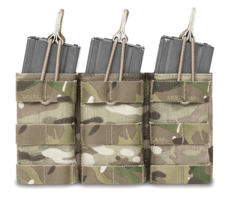 Warrior Triple Open Mag Pouch M4 5.56mm Multicam
