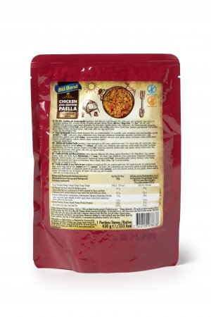 Blå Band Paella Kyckling Och Skaldjur