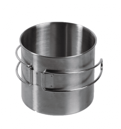 Miltec Stainless Steel Mug 600ml Wire Handle
