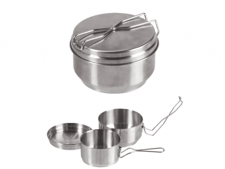 CZECH 3-PC. STAINLESS STEEL MESS KIT