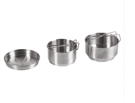 CZECH 3-PC. STAINLESS STEEL MESS KIT