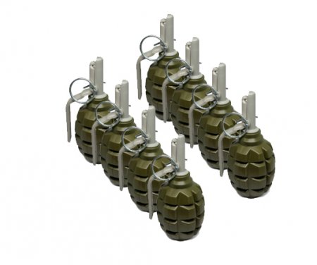 Pyrosoft Piro-F1-M Airsoft Hand Grenade 8-pack