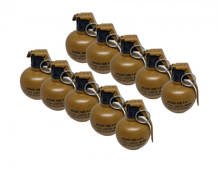 Pyrosoft P-67-G NATO Airsoft Hand Grenade 10-pack