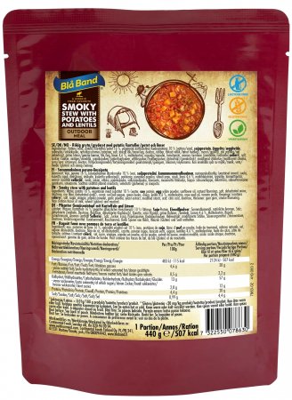 Blå Band Rökt Gryta med Linser och Potatis