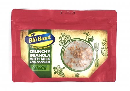 Blå band Granola med mjölk och kokos