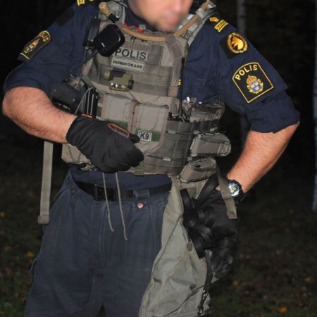 Snigel Litet hundförarmärke -12 Grå/Svart