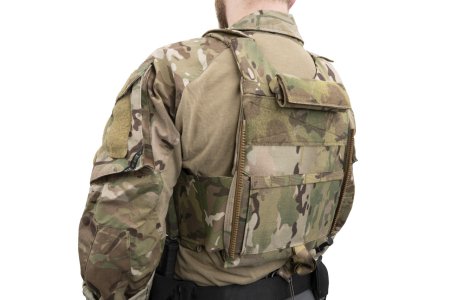 Spiritus LV-119 Rear Overt Plate Bag (Medium) - Multicam