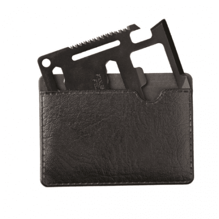 Miltec Black Survival Tool Card With Pouch
