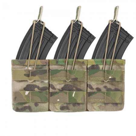 Warrior Triple Open Mag Pouch AK 7.62mm Multicam